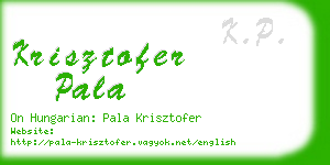 krisztofer pala business card